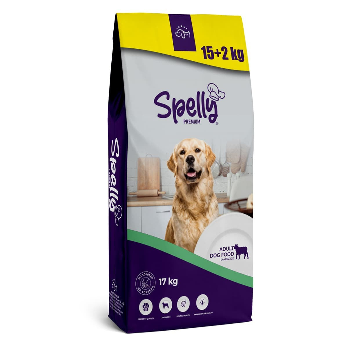 Spelly Adult Dog Food Lamb and Rice - Hrană uscată cu miel și orez pentru câini adulți