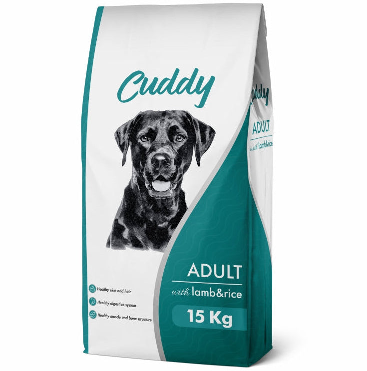 Cuddy Adult – Hrană uscată pentru câini adulți, cu Miel și Orez (15 kg)