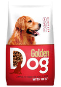 Hrană uscată Golden Dog pentru câini adulți de toate rasele, cu carne de vită, 10 kg