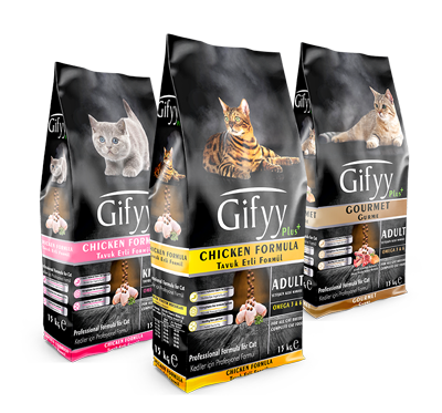 Gifyy Plus Kitten – Hrană uscată pentru pisoi, cu Pui 15 kg