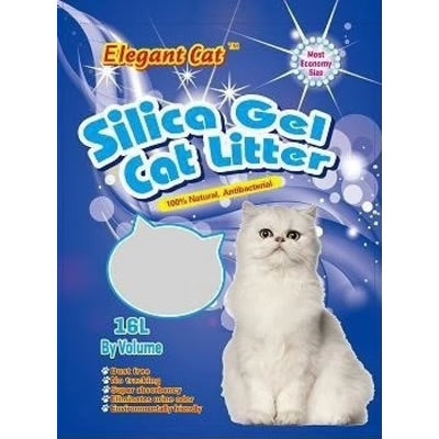 Umplutură pentru litieră "Elegant Cat" Silica Gel 16 litri