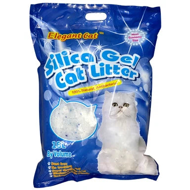 Umplutură pentru litieră "Elegant Cat" Silica Gel 16 litri