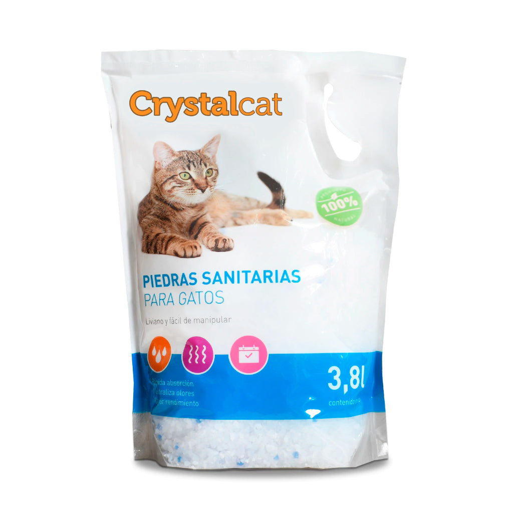 Umplutură pentru litieră CrystalCat cu silicat 3,8 litri