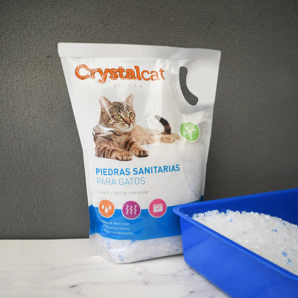 Umplutură pentru litieră CrystalCat cu silicat 3,8 litri