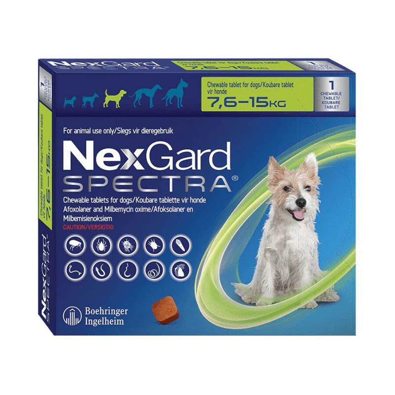 NexGard Spectra M (7,6–15,0 kg)