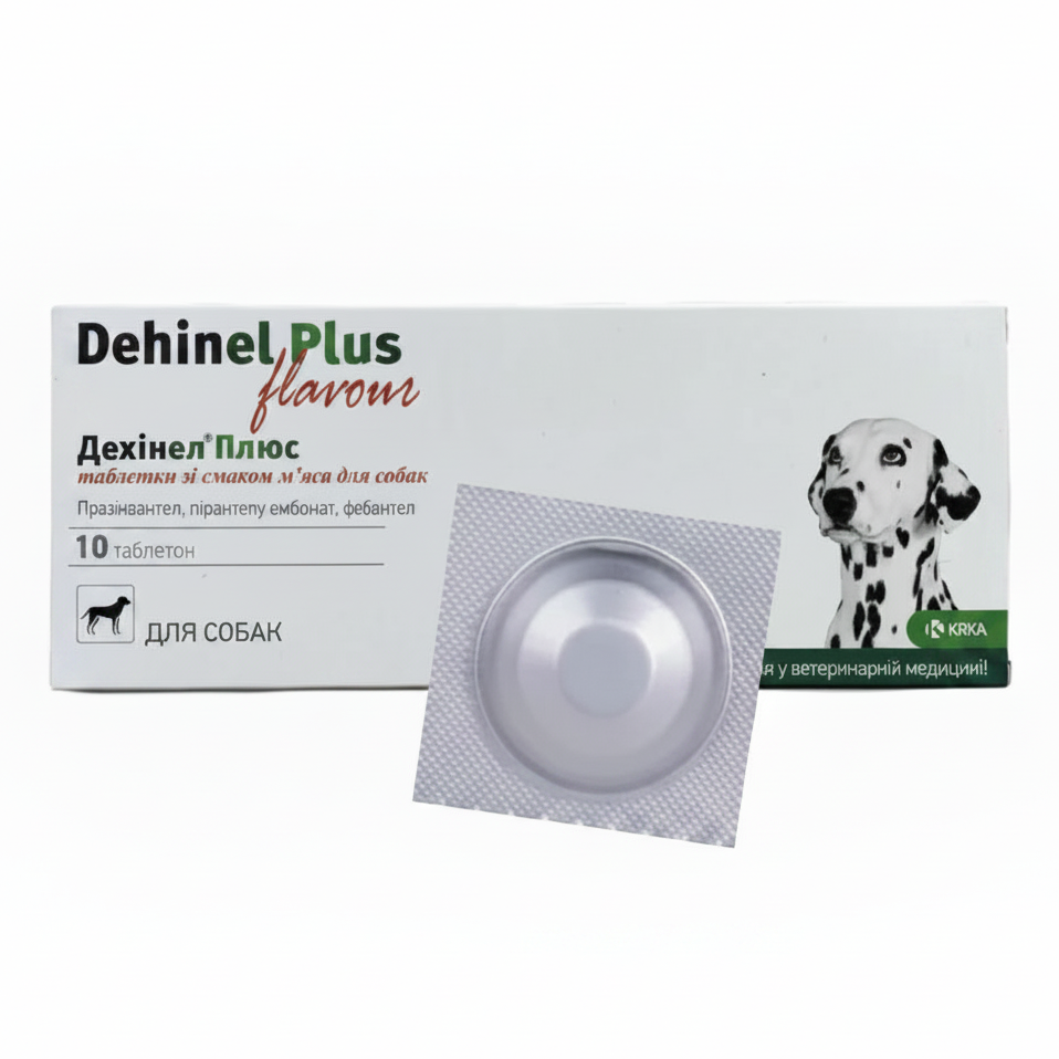 Comprimate de deparazitare Dehinel Plus Flavour pentru câini, 1 buc