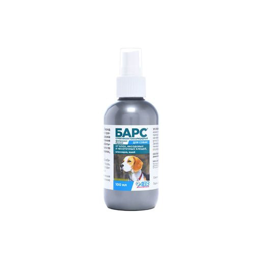 Spray insectoacaricid BARS pentru câini, 100 ml
