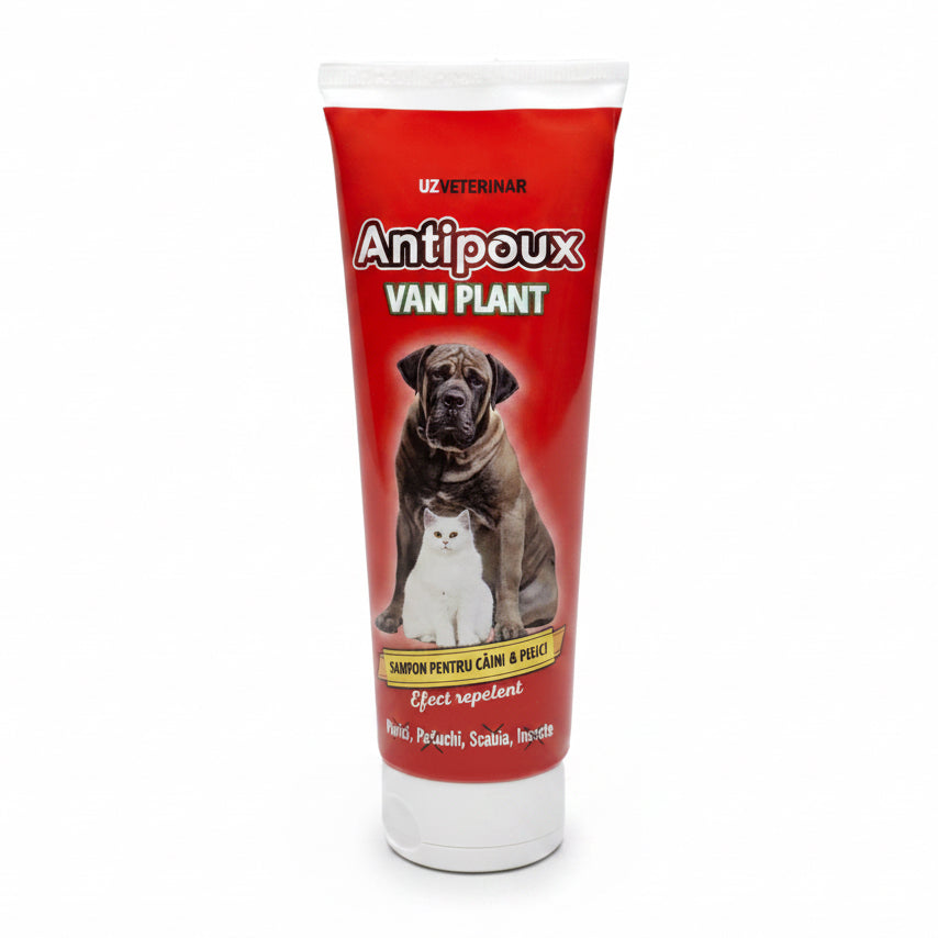 Șampon antiparazitar Antipoux Van Plant pentru câini si pisici 250ml