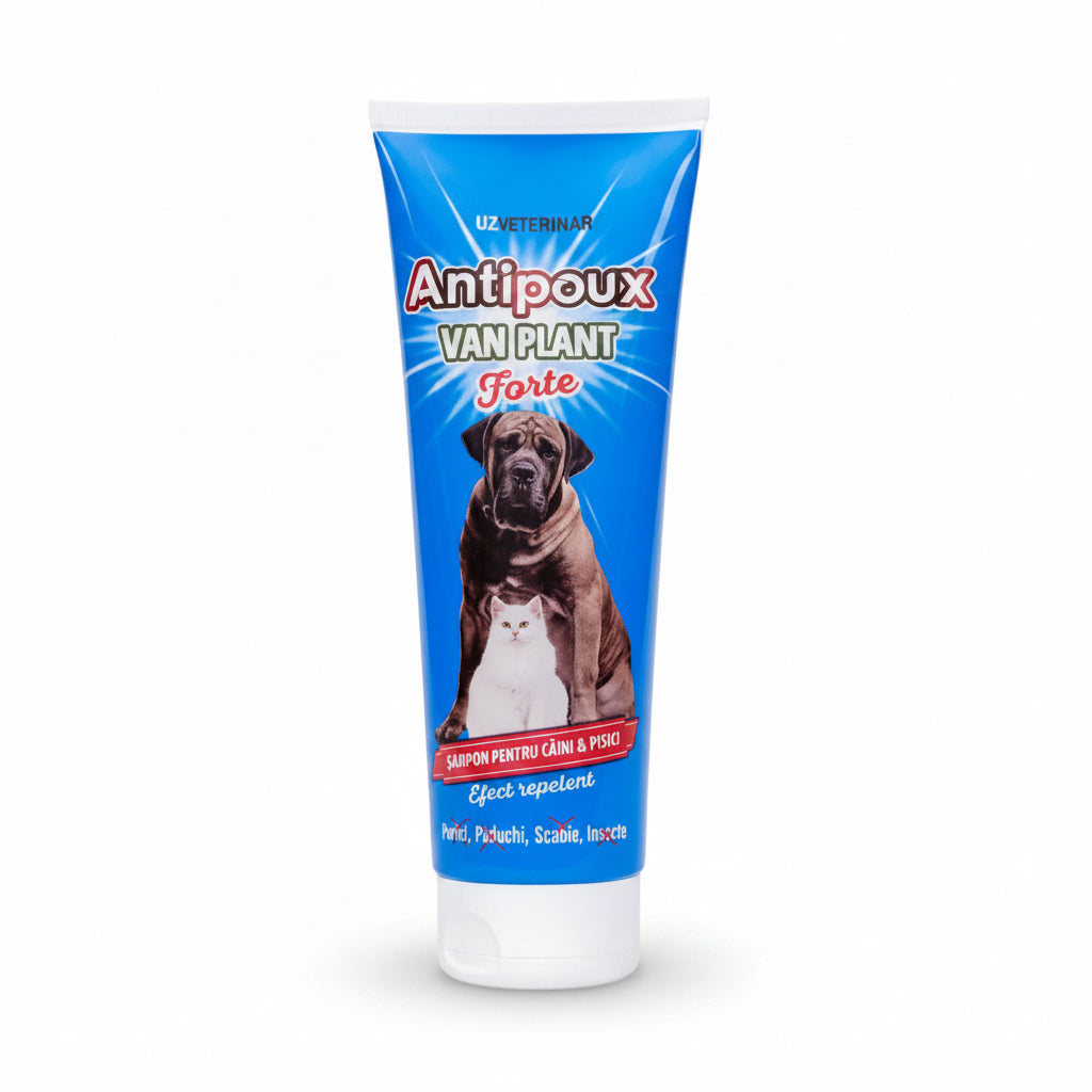 Șampon antiparazitar Antipoux Van Forte Plant pentru câini si pisici 250ml