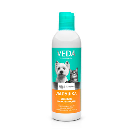 Șampon insecticid Lapushka pentru pisici și câini 220ml