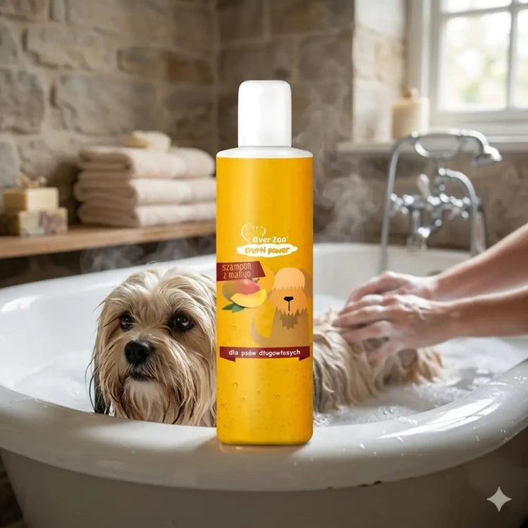 Șampon Mango Over Zoo pentru câini cu păr lung și mediu-lung, predispus la încurcare 200 ml
