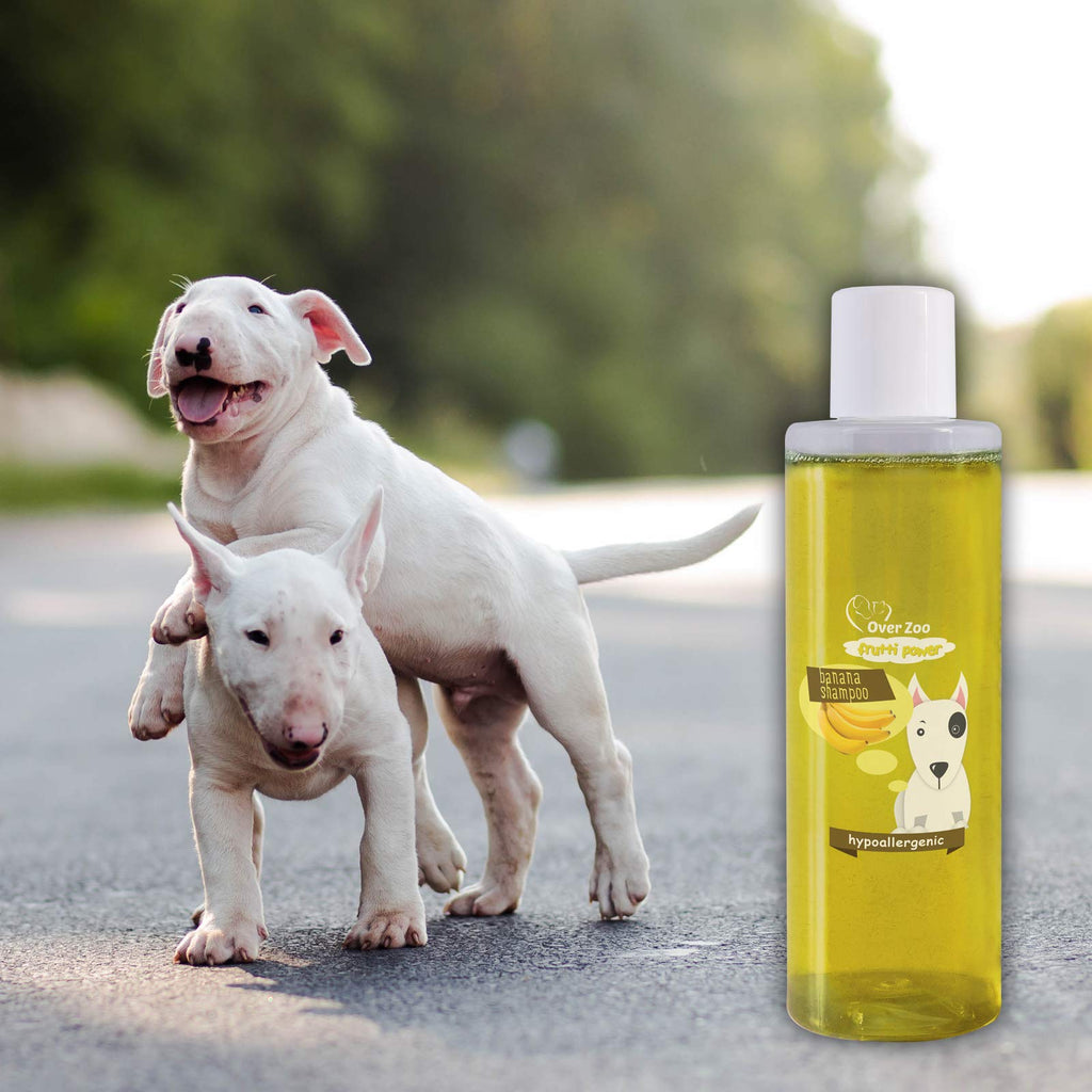 Șampon cu banane Over Zoo pentru câini cu piele sensibilă 200 ml