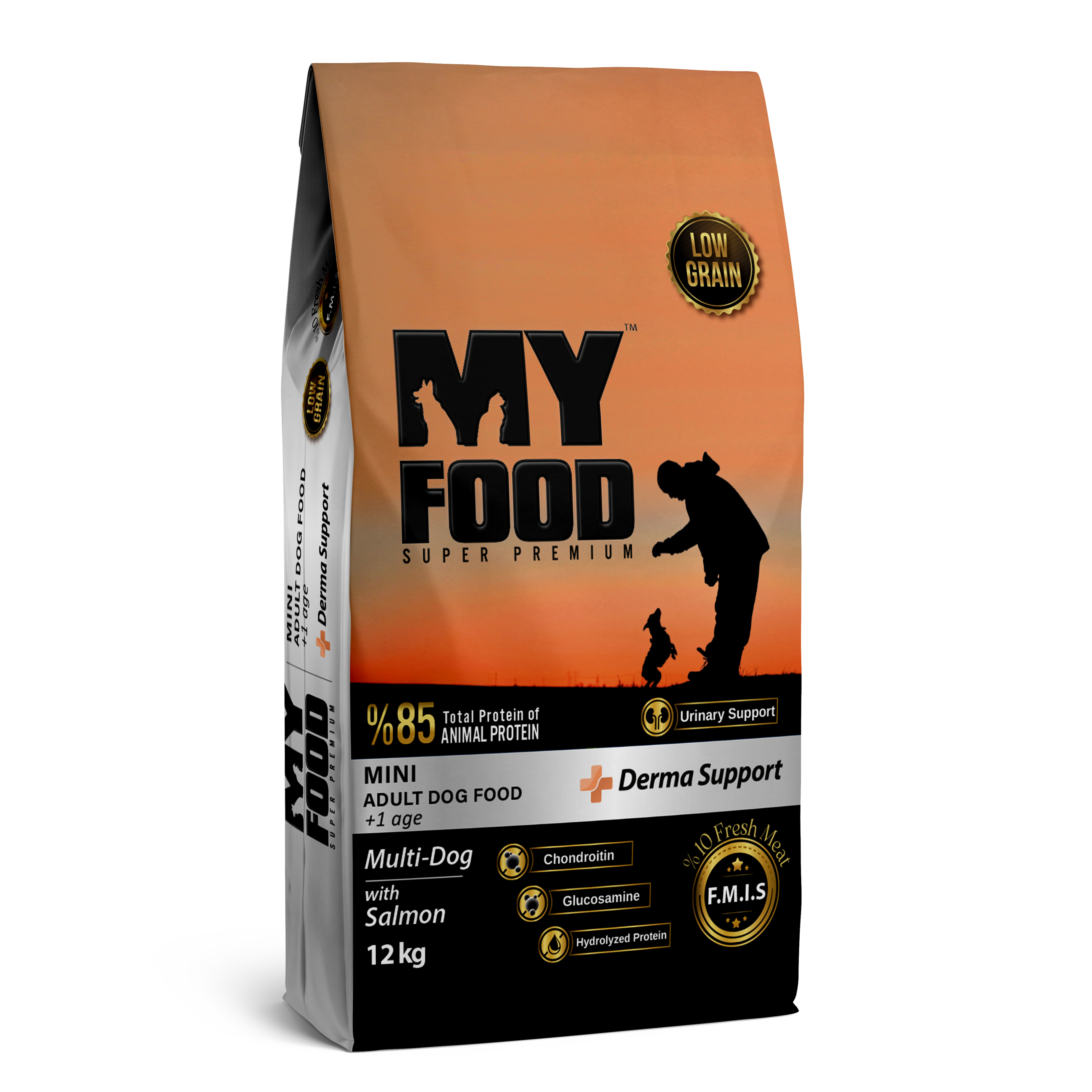 Myfood Adult Dog Food Mini Salmon - Hrană uscată pentru câini adulți de rasă mică, cu Somon