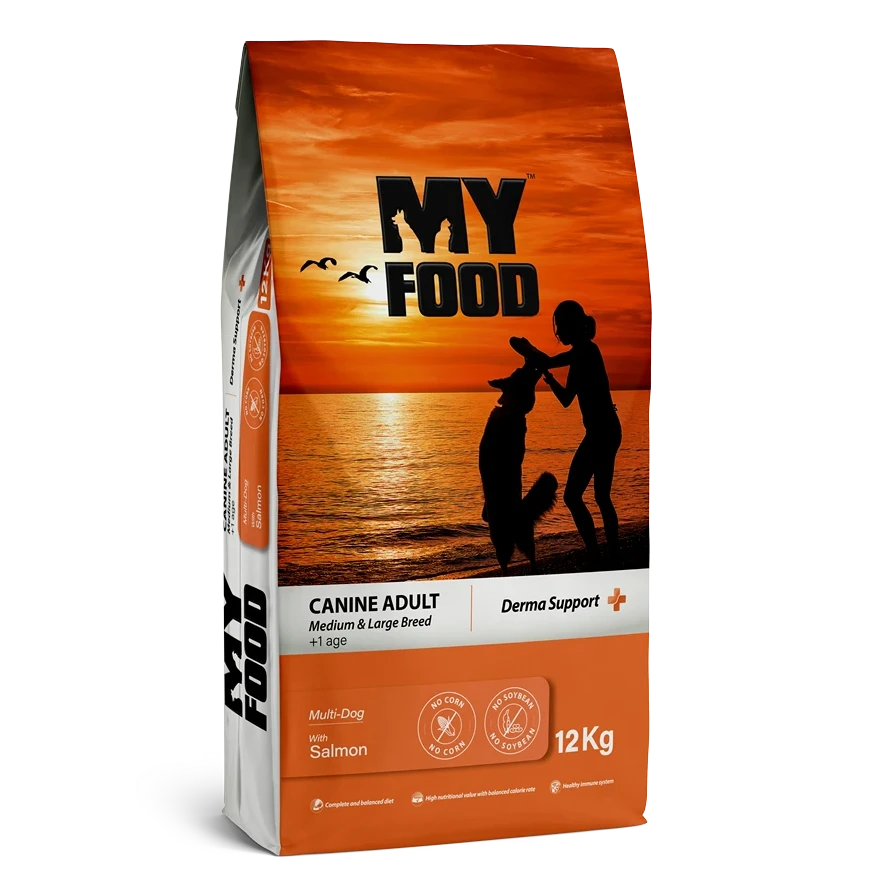 MyFood Adult Salmon – Hrană uscată pentru câini adulți de rase medii și mari, cu Somon