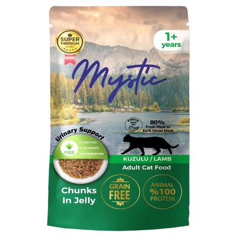 Hrană umedă Mystic cu miel pentru pisoi, 85 g