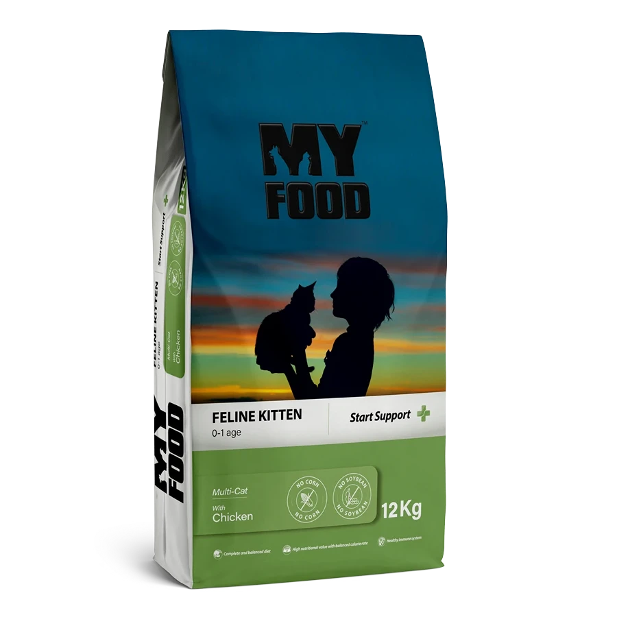 MyFood Kitten Chicken – Hrană uscată pentru pisoi, cu Pui 12 kg