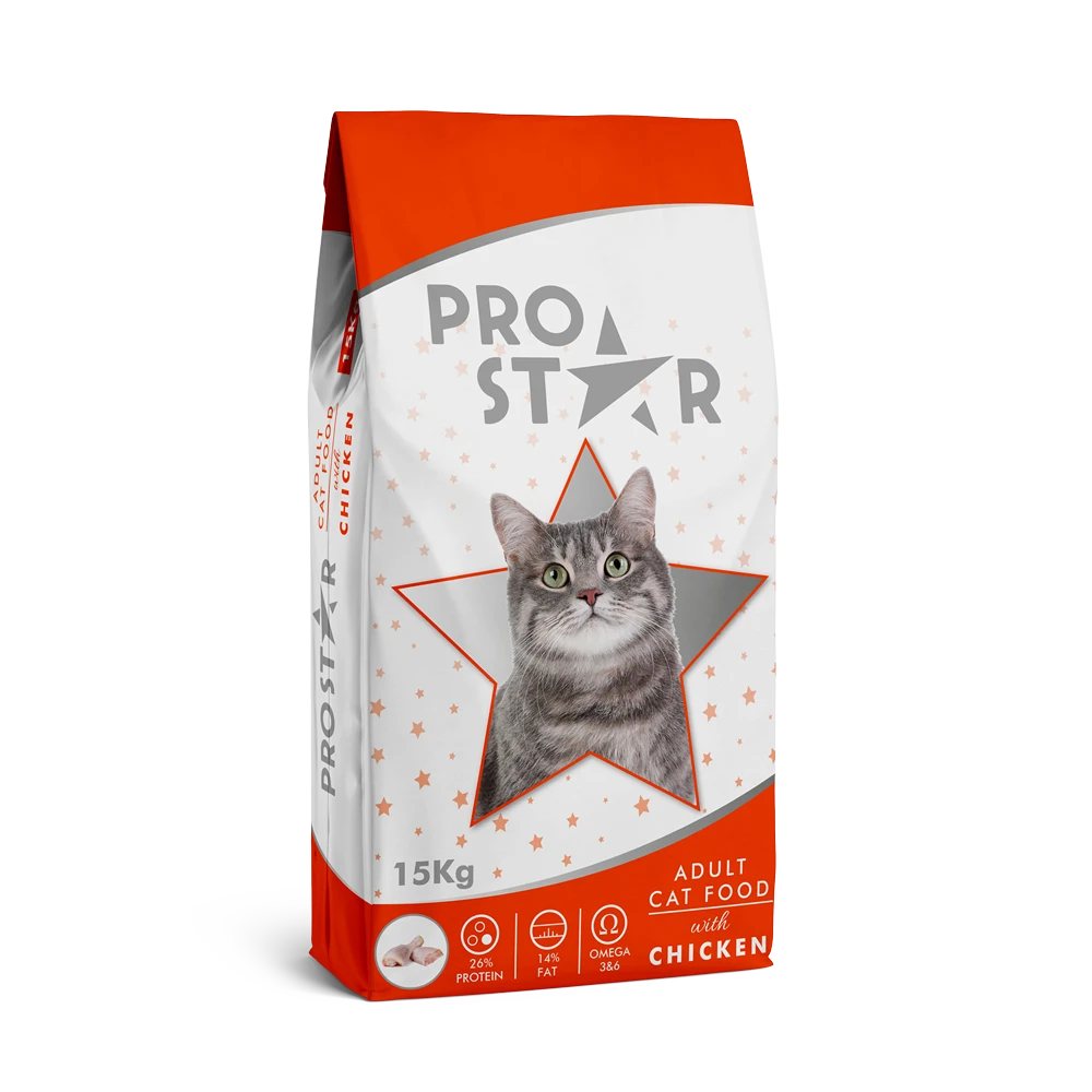 Prostar Adult Chicken – Hrană uscată pentru pisici adulte, cu Pui 15 kg