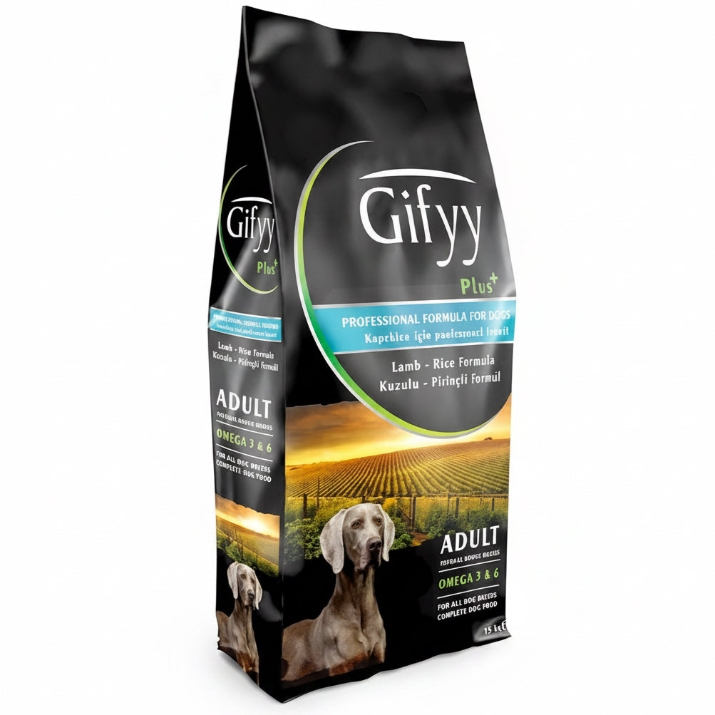 Gifyy Adult Dog Food Lamb and Rice – Hrană uscată pentru câini adulți, cu Miel și Orez (15 kg)