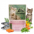 Hrană Carpathian „Mackerel & legume” pentru pisici adulte cu macrou și legume în sos 80 g