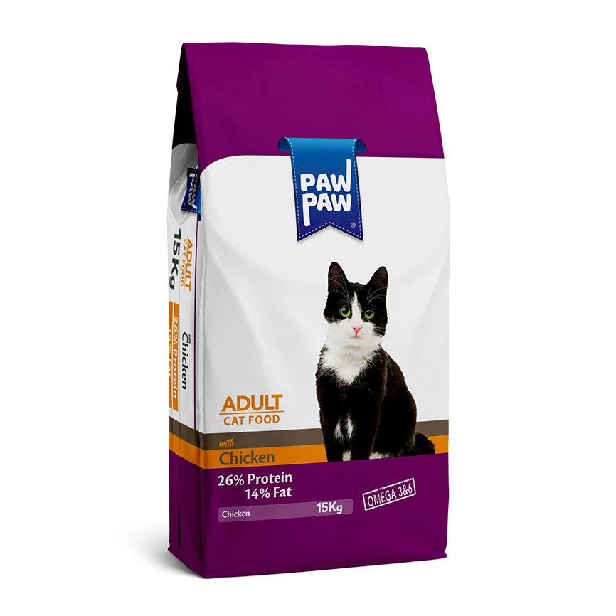 Pawpaw Adult Chicken – Hrană uscată pentru pisici adulte, cu Pui 15 kg