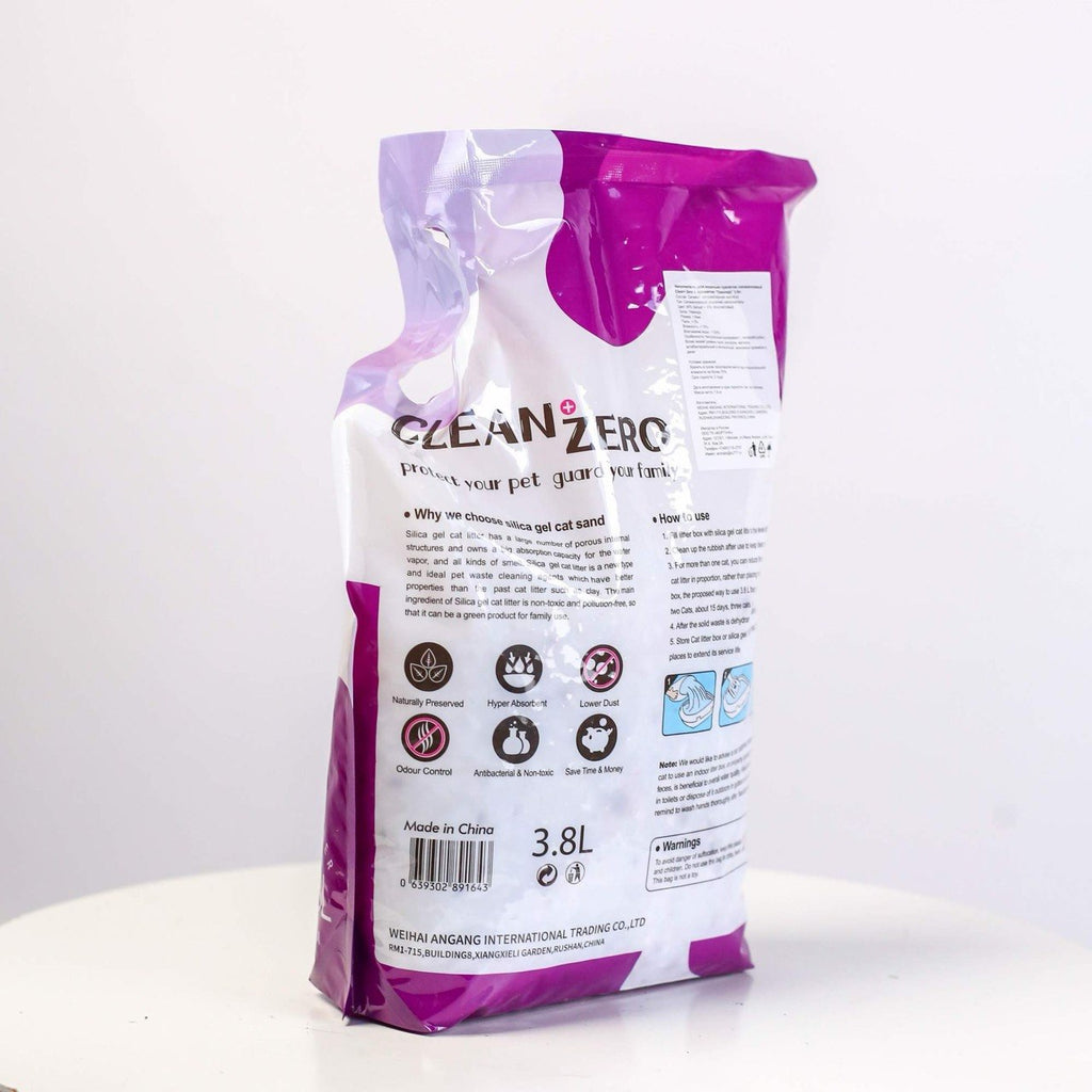 Umplutură absorbantă cu silicagel CLEAN+ZERO cu Lavandă 3,8 l, 1,6 kg
