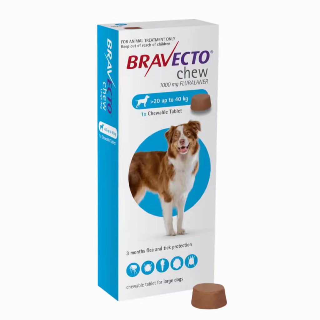 Bravecto pentru câini 20-40 kg (1000 mg)